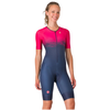 Castelli Core Tri W Suit Short Sleeve in Belgian Blue/Bright Rose