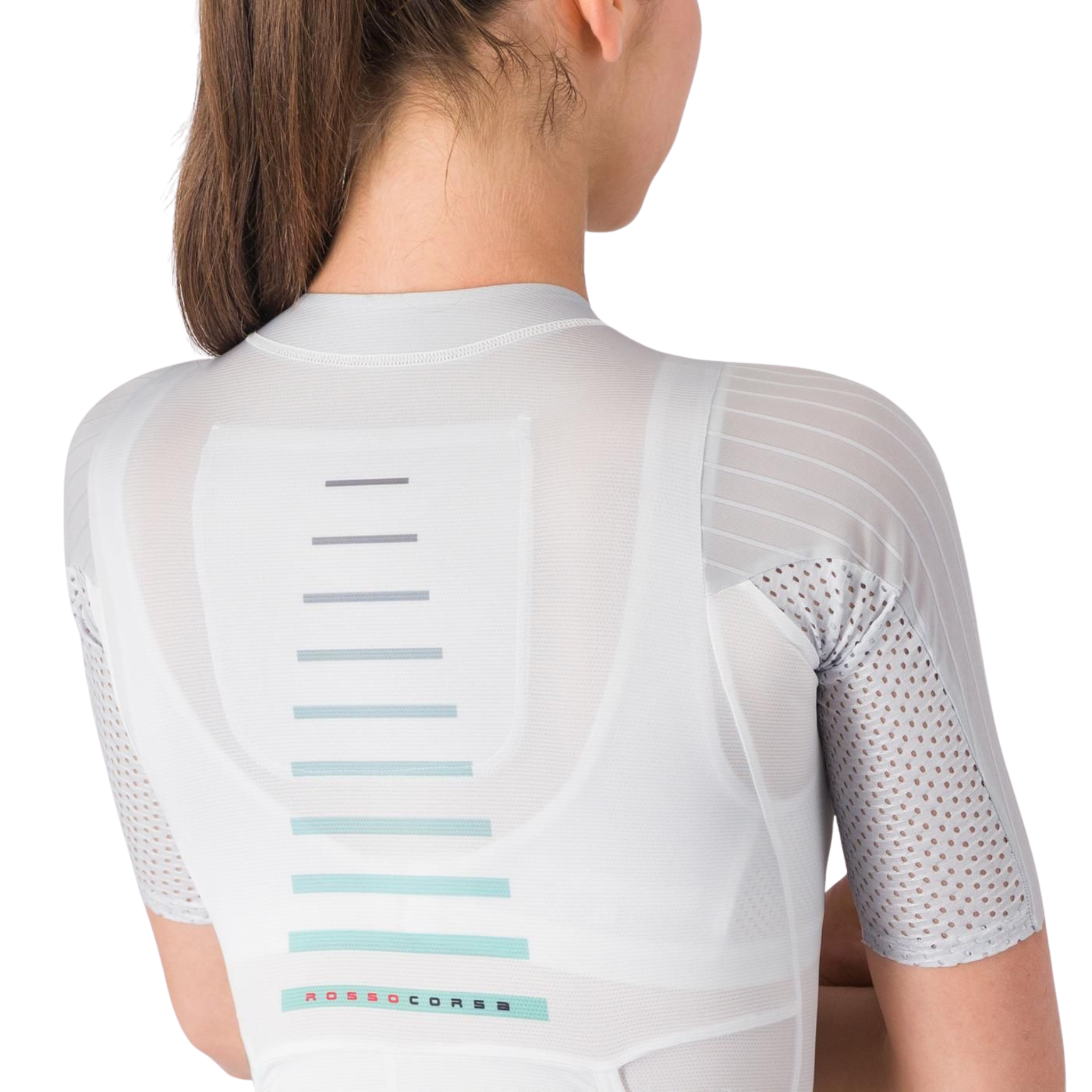 Castelli Free Sanremo 3 W Suit Short Sleeve in White Black