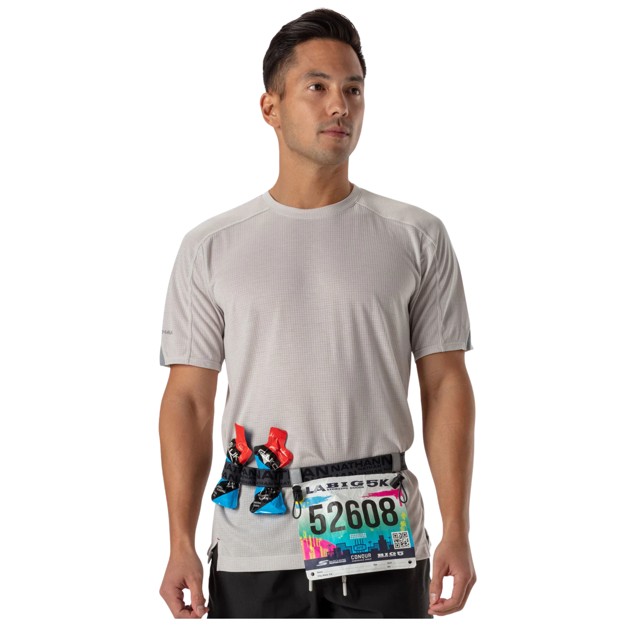 Nathan Race Number Belt Nutrition Waist Belt