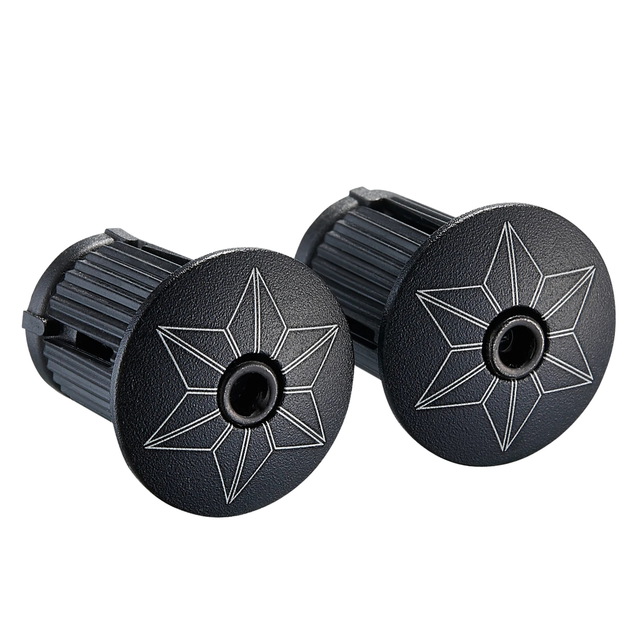 Supacaz Suede - Black + Black Star Plugz