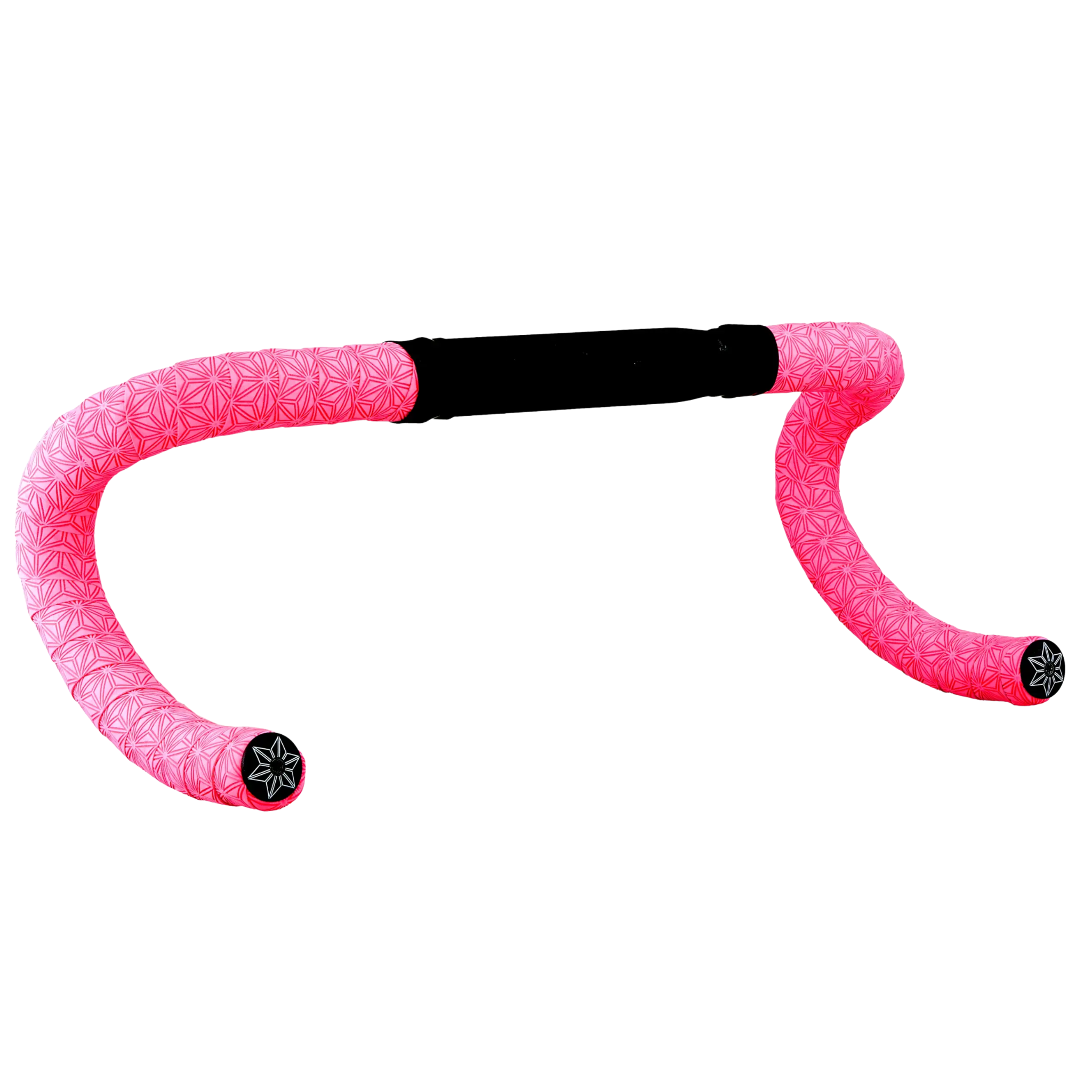 Supacaz Suede - Neon Pink + Black Star Plugz