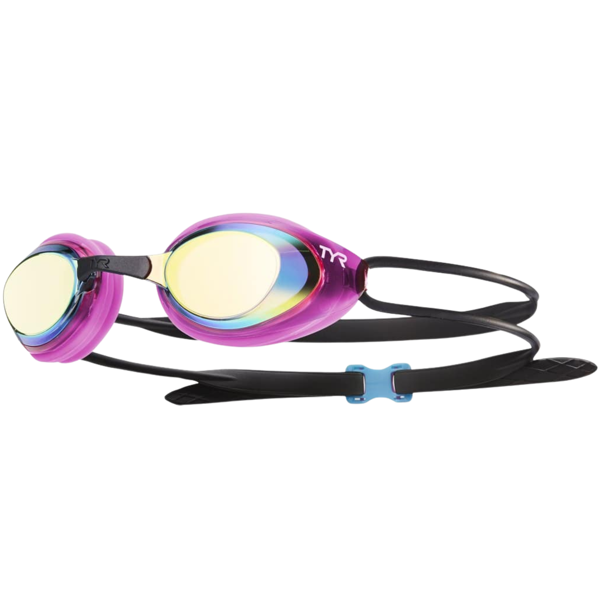 TYR Blackhawk Racing Femme Mirrored Goggle in Gold/Pink