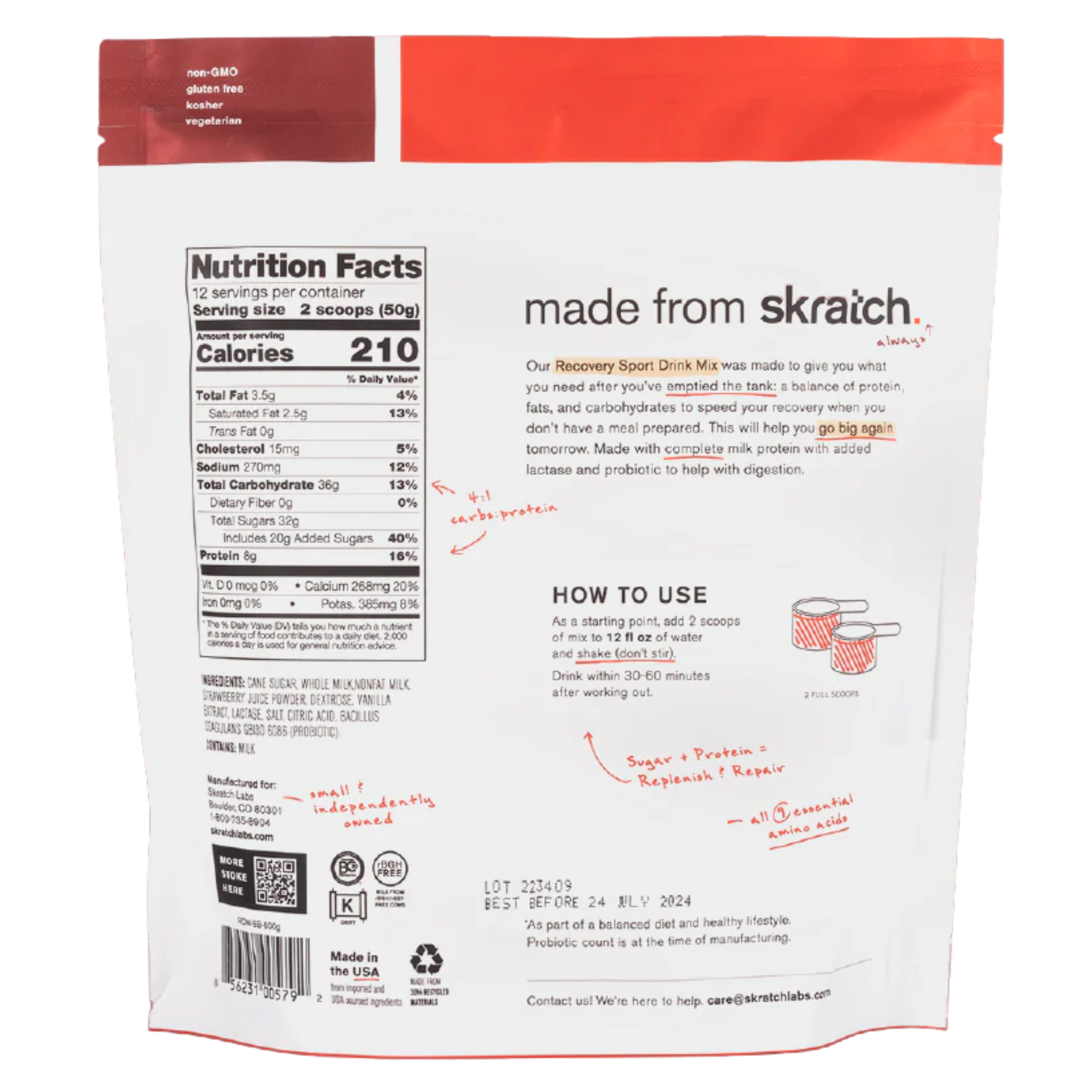 Skratch Labs Recovery Sport Drink Mix