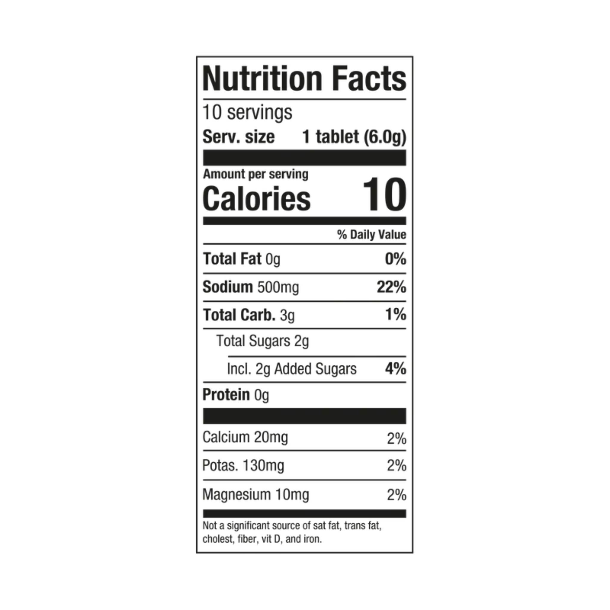 PH 1000 ELECTROLYTE TABLETS