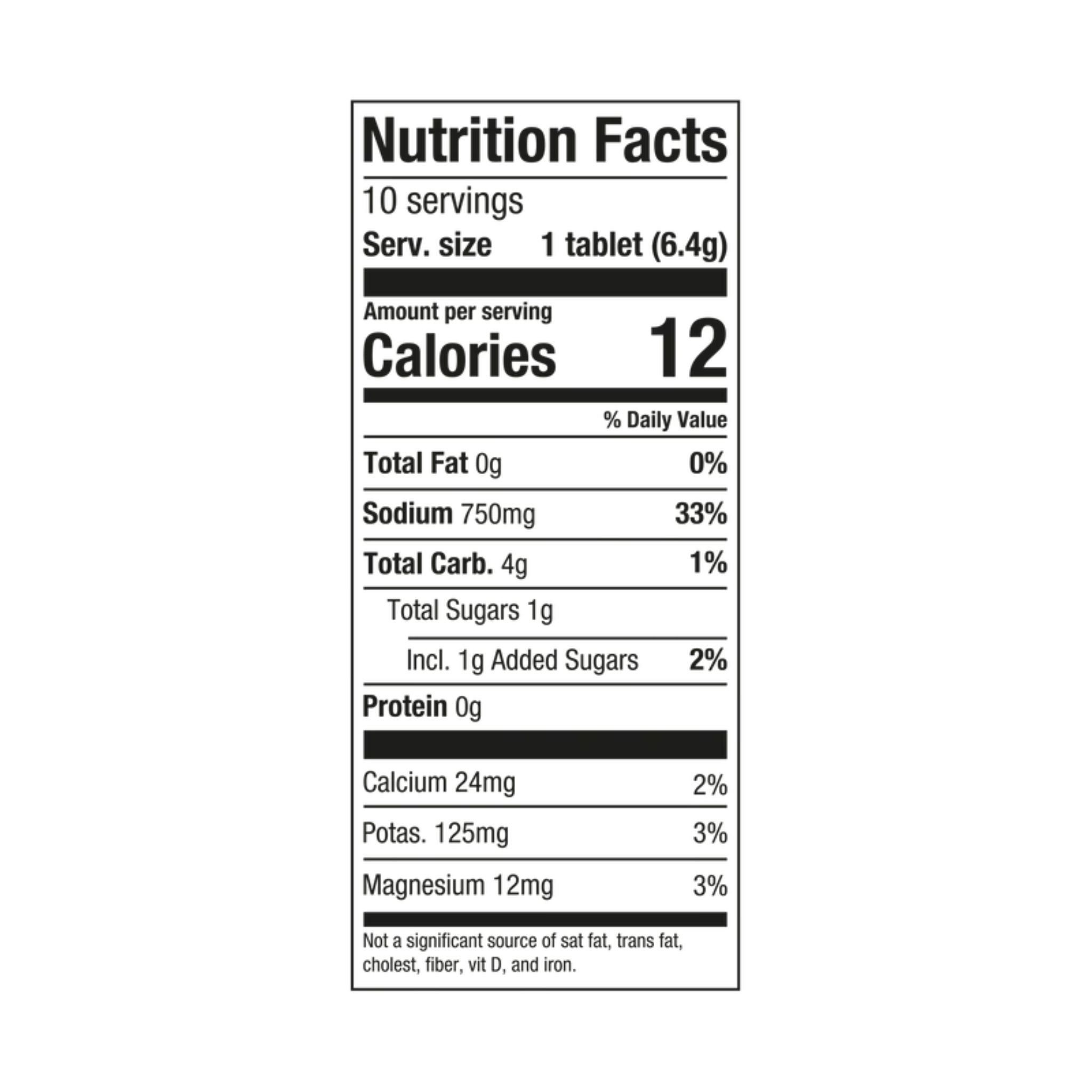 PH 1500 ELECTROLYTE TABLETS