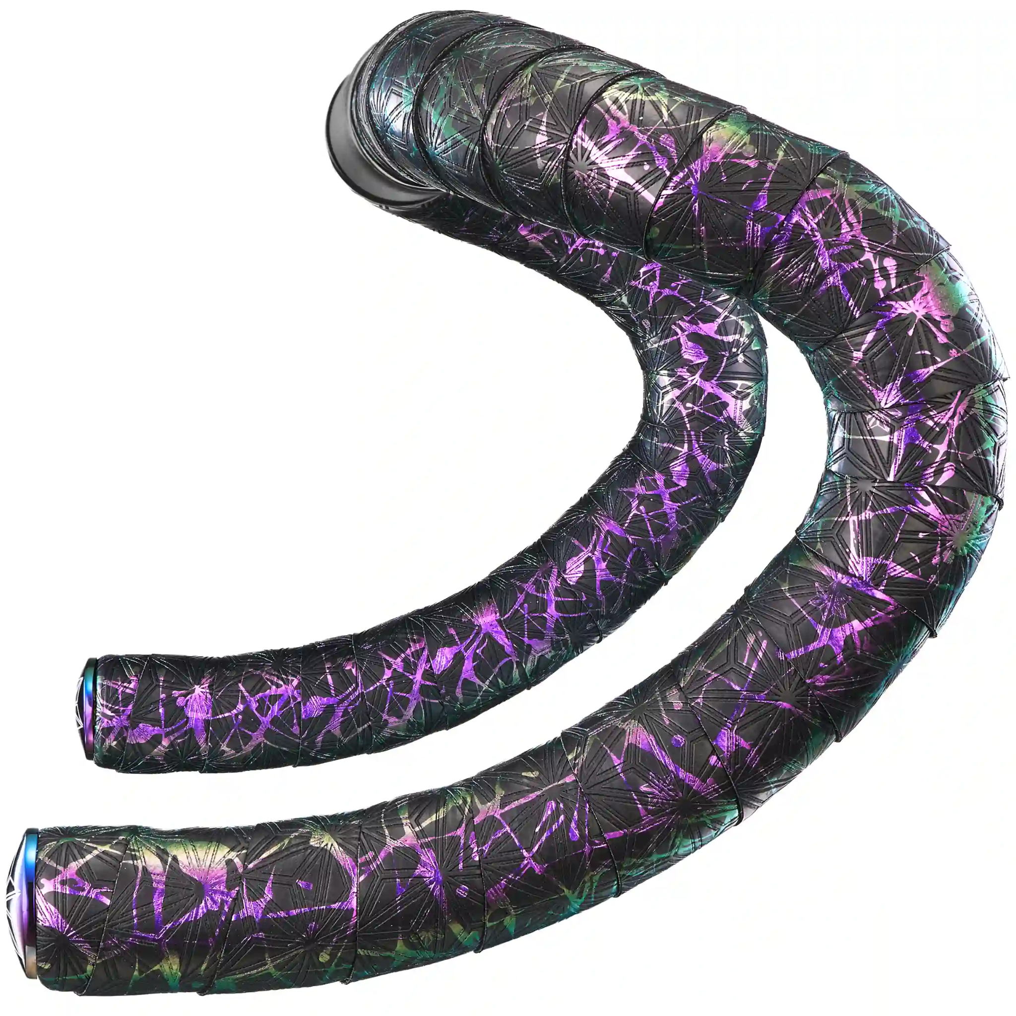 Supacaz Super Sticky Kush - Splat - Oil Slick + Oil Slick Star Plugz